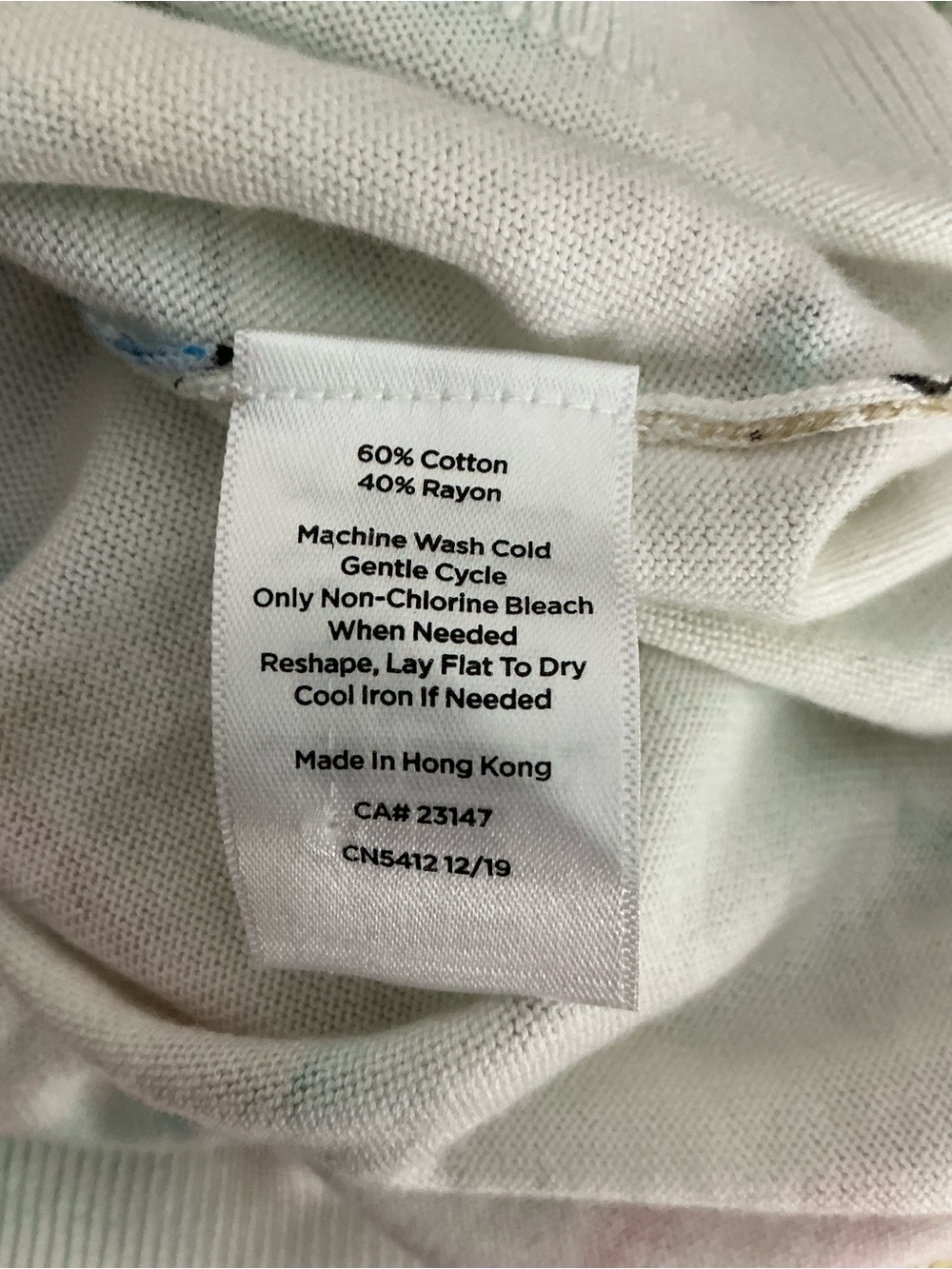 Talbots Tropical Beach Island Cardigan Resort Vacation Size L Cotton Blend - Picture 7 of 7